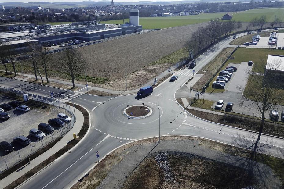 Kreisel Stadt Warburg Industriegebiet 