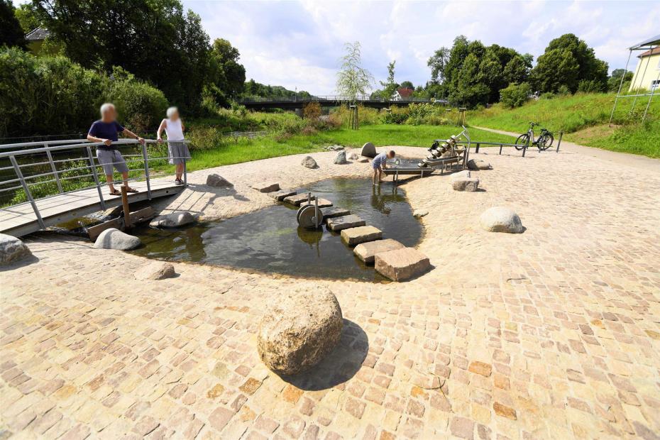 Warburg, Flussbegegnungspunkt Warburgs Mühlen